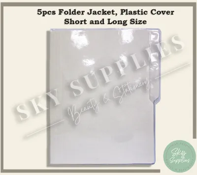 5pcs Folder Jacket Plastic Cover Short and Long Size