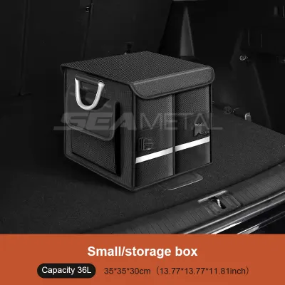 SEAMETAL Car Storage Box Car Boot Organizer Trunk Car Boot Storage Box Organiser 1680D Oxford Cloth