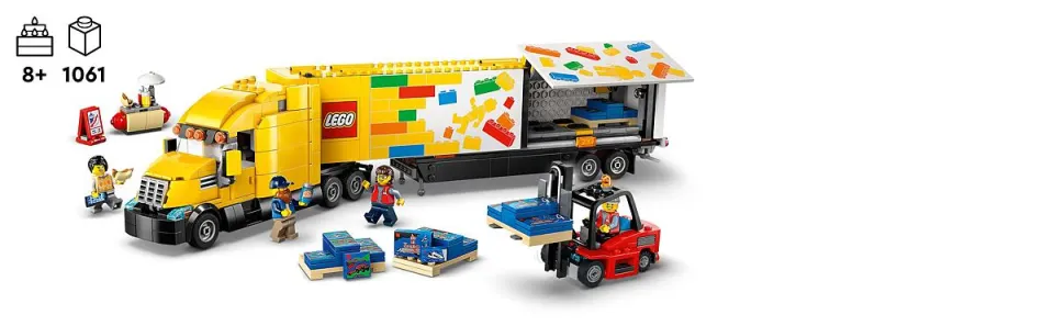 LEGO City 60440 Yellow Delivery Truck (1061 Pieces) Lazada