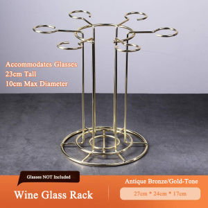 FFEEKK ที่แขวนแก้วไวน์ สไตล์ยุโรปย้อนยุค ช่วยให้การจัดเก็บสะดวก วัสดุเหล็กแข็งแรงและทนทาน