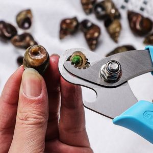 Kéo cắt đuôi ốc dụng cụ bấm loại bỏ đầu ốc làm bằng thép không gỉ có đầu khui bia tiện lợi