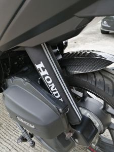 Hom 1Pc Honda Shock Cover (White) by Original Immortal Product With Tool Pouch for Honda Scoopy Shock Cover