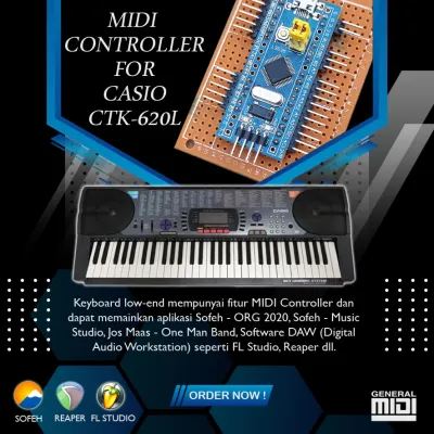Modul MIDI Controller Casio CTK-620L