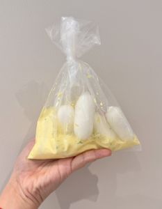 Cute Crisp Cheese Rice Cake Squishy Toy Bag Rice Cake Decompression Toy 脆皮年糕捏捏