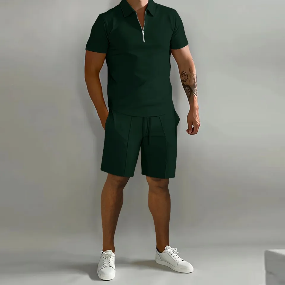 Ready Stock Summer short sleeve Thin Polo Shirt Sport Shorts 2