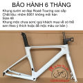 Khung xe đạp Road - Touring cao cấp, Khung càng nhôm xe đạp Đua mộc chưa sơn không mối hàn dây cáp đi âm khung. 