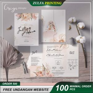 CETAK UNDANGAN PERNIKAHAN UNDANGAN GS-004 (25 PCS)