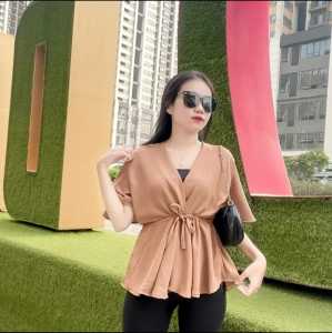 Cessie Blouse Wanita Bahan Crinkle Airflow Terlaris Atasan Wanita Blouse Cessie Crinkle Ukuran MLXL Jumbo Terbaru Blouse Wanita Cessie Crinkle Kekinian