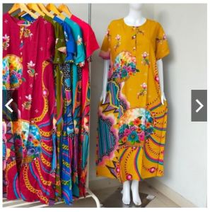 DASTER KENCANA UNGU SUPER JUMBO LD120 - LD140 / BAJU TIDUR WANITA SUPER JUMBO / LABEL BIRU MURAH MERIAH