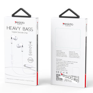 yesido Wired Headset Suitable for 15 Headset typec Android cross-border distribution of Huawei wired headphones