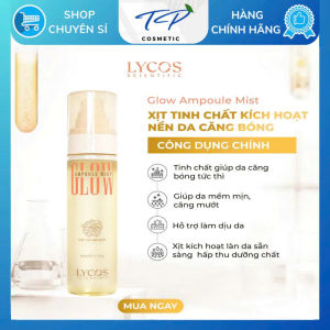 Xịt Cấp Ẩm Lycos Scientific Glow Ampoule Mist 80ml Dưỡng Da Căng Bóng Chiết Xuất Nấm Tuyết Phục Hồi Độ Ẩm