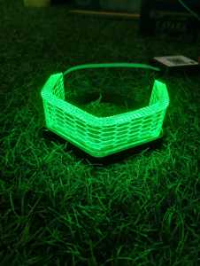 Shroud Biled Hexagonal Crystal 2.5inch Hijau