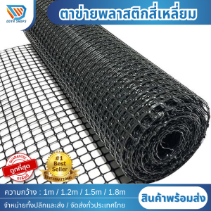 ตาข่ายพลาสติก ยกม้วน 30m ช่องตา39mmx39mm ตาข่ายพลาสติก pvc ตาข่ายกรงไก่ สีดำ ตาข่ายล้อมดอกไม้ ตาข่ายพาสติก