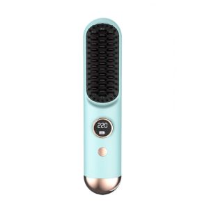 NEXTYOO Wireless Hair Straightener 9 Temp Settings 120-220C° Straightening Comb LCD Display Straight Hair Comb