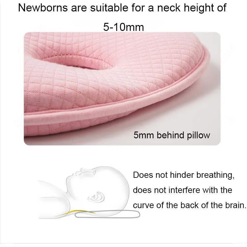 Cheap Newborn Baby Nursing Pillow Infant Memory Foam Velvet Anti-eccentric  Head Shaping Pillow Baby Bear Baby Pillow