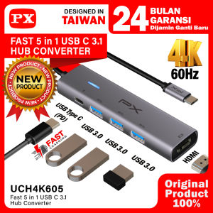 USB Type C 3.1 Type C Hub Converter HDMI 4K 60Hz USB 3.0 Type C PD 100W Laptop Macbook 5 in1 PX UCH4K605