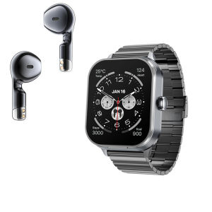 2 in 1 Smart Watch with Bluetooth Earbuds for Men IP67 Waterproof Sports Watch Activity Tracker Heart Rate Monitor Smartwatch with Bluetooth Earphone
