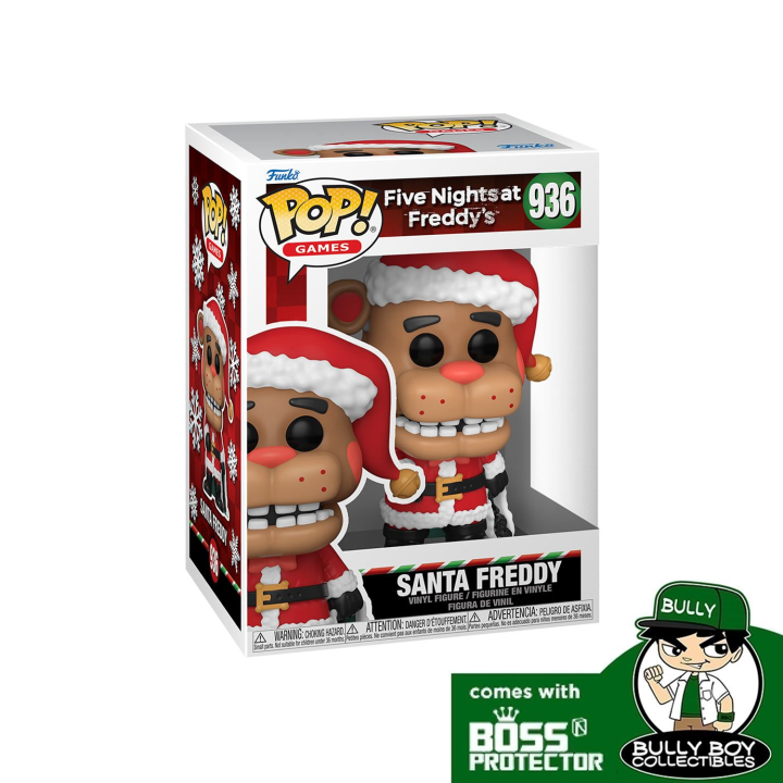 Funko POP! Games: FNAF Santa Freddy 936 With Boss Protector
