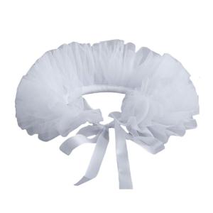 French Mesh Jabot Collar Vintage Victorian Costume Collar Cosplay Accessories Decorative Collar for Stage Performers