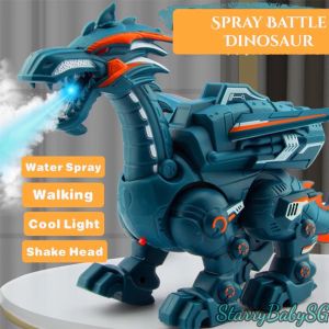 SG Seller| Spray Walking Dinosaur Toy For Kid Simulated dinosaur Toy Electric Spray Mechanical Dragon Dinosaur Pterosaur