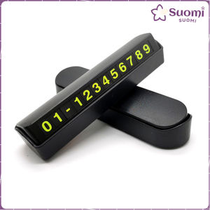 Suomi Car Temporary Parking Card Phone Number Card Plate Car Sticker Luminous Telephone Number