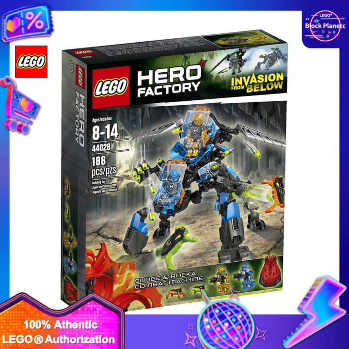 New Genuine Guarantee】LEGO® Hero Factory Surge & Rocka Fight