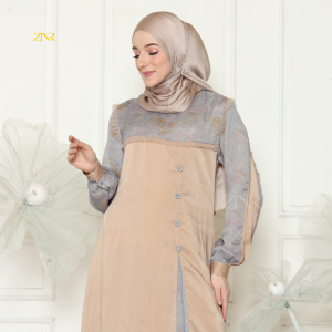 Gamis Lebaran Wanita Kekinian Terbaru Mewah | Fay Series by ZNR Muslimah