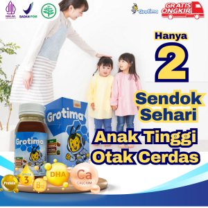 Grotima Penumbuh Tinggi Badan Anak / Vitamin Peninggi Badan anak / Vitamin tumbuh tinggi