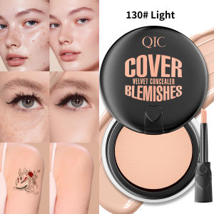 QIC Waterproof & Sweatproof Concealer Cream - Tattoo coverage Long-Lasting Foundation NaturalFull coverage All Skin Types