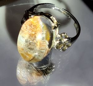 Colourful Phantom Quartz Expandable Ring