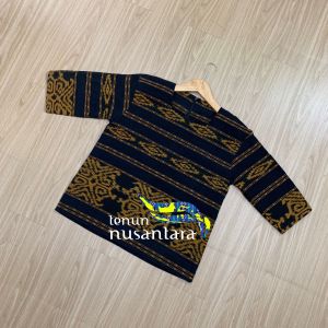 Blouse wanita tenun atasan wanita baju kantor motif tenun