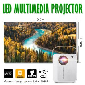 CP350 Mini Portable Projector Full HD 1080P Display Supported For Home Theater Entertainment