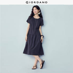 Giordano Women Women Pure Cotton Dress Free Shipping 05466332