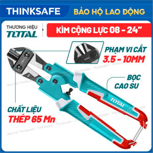 Kìm cộng lực đa năng mini TOTAL THT11386 Kềm thép Cr-V chống rỉ size 8inch siêu cứng cắt sắt kim loại cáp dây điện