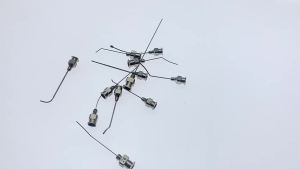 QSWTITAN Ophthalmic Air Injection Cannula Lacrimal Viscoelastic Stainless Steel OphthalmicInstrument Eye Instruments