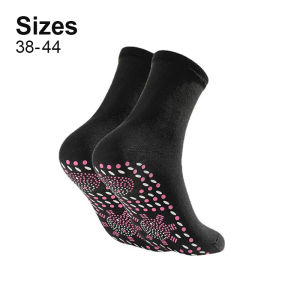 Self-Heating Health Care Socks Wormwood Massage Socks Stokin Terapi Urut Sakit Kaki Bengkak Berpantang Sarung Haba Panas Tumit Tourmaline Winter Socks
