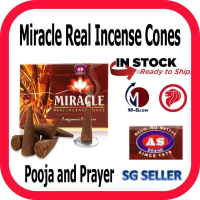 (SG Seller) Miracle Real Incense Premium Dhoop Cones for Pooja and Prayer