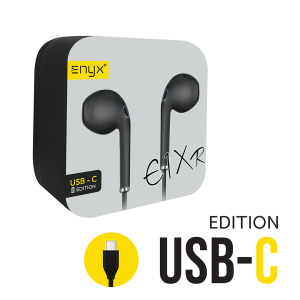 หูฟังสีดํา In-Ear รองรับ (ไอโฟน ซัมซุง) Enyx รุ่น E1X แบบ USB-C และ 3.5MM หูฟังแบบ อิน-เอียร์