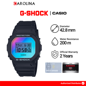 Jam Tangan Pria Casio G-Shock DW-5600SR-1D Digital Black Resin Band