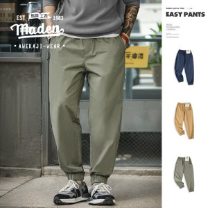MADEN brand autumn 2024 new mens youth American style college style retro Easypants casual pants with loose fitting straight leg Japanese twill pants