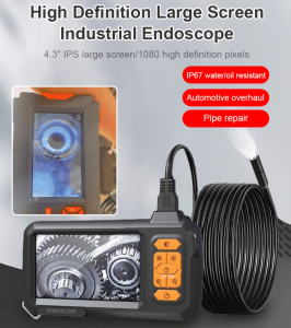 HD Handheld Borescope Pipeline Split with Screen Industrial Borescope