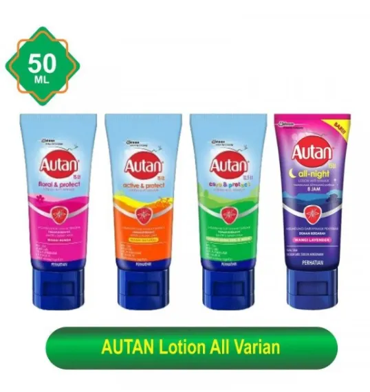 Autan Floral & Protect Tube 50ml/Cream Nyamuk /Obat Nyamuk | Lazada ...