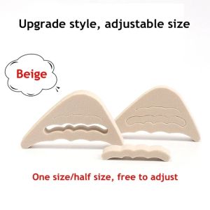 20pcs Anti-Pain Cushion Forefoot Insert Half Yards Shoes Pad Top Plug Shoe Cushion Shoes Accessories Sponge Toes Plug Pad for Shoes Women Forefoot Insoles Inserts Adjust Size Reducer Foot Pain Relief Protector Shoe Accessories