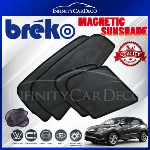 Honda HRV HR-V 2014 - 2019 (4pcs) BREKO SHADES 100% High Quality Fully Magnetic Plug and Play 98% UV Proof Car Sun Shade Sunshade
