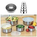 MM - RANTANG 5 SUSUN STAINLESS STEEL / POLOS KOTAK MAKAN TEMPAT MAKANAN BEKAL FRESH BOX TUTUP PLASTIK / TOPLES. 