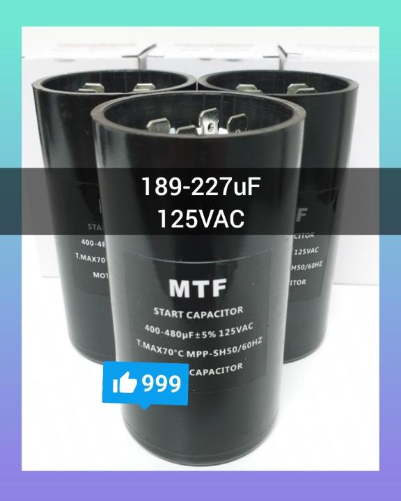Condensateur De Démarrage Moteur Philips 3534B1A0189110A1 189-227 MFD 110-125VAC - Neuf