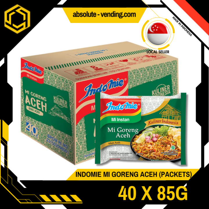 Indomie Aceh 40セット Indomie Mi Gogeng Aceh Spicy Beef Flavour 90g – 40 Pack