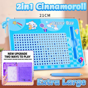 Sanrio Color Magnetic Drawing Large Board Kuromi Steel Ball Drawing Board Keychain Decompression Toy