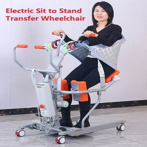 Elderly Electric Sit to Stand Transfer Wheelchair