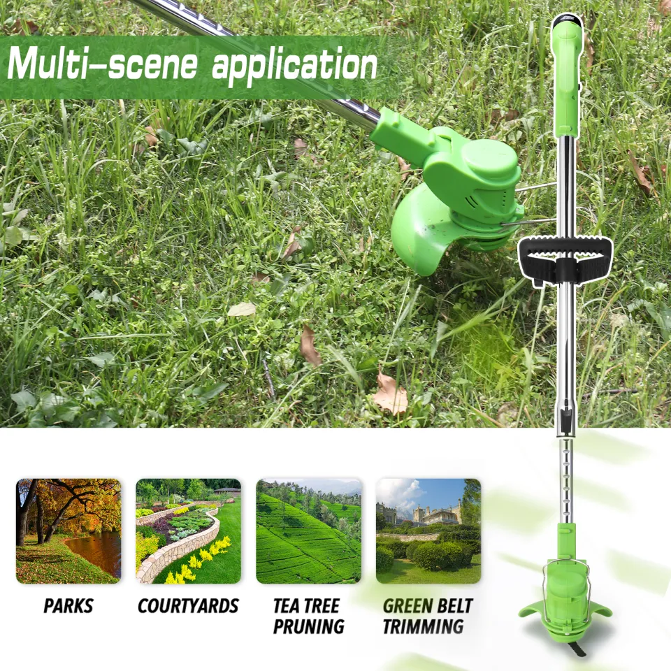 88V Electric Grass Cutter Trimmer Chargeable Lawn Mower Rechargeable  Cordless Grass Trimmer Machine